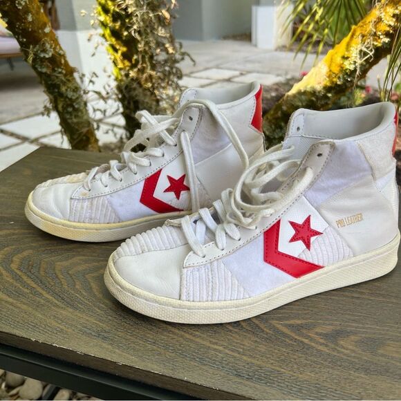 Converse Pro Leather High-Top Sneakers with Red Star unisex - Picture 1 of 5